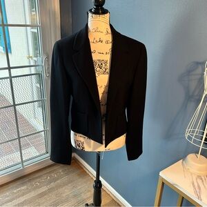 J crew cropped tux wool blazer